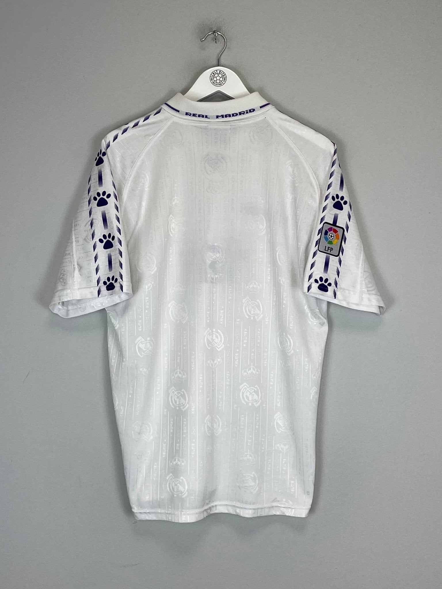 Shop 1994/96 REAL MADRID HOME SHIRT (L) KELME, classic football shirts, vintage football shirts & retro soccer jerseys at Cult Kits