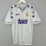 Shop 1994/96 REAL MADRID HOME SHIRT (L) KELME, classic football shirts, vintage football shirts & retro soccer jerseys at Cult Kits