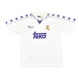 Buy 1994/96 REAL MADRID HOME SHIRT (L) TAQUY ~ Free worldwide shipping available ~ Authentic Vintage Football Shirts from Cult Kits