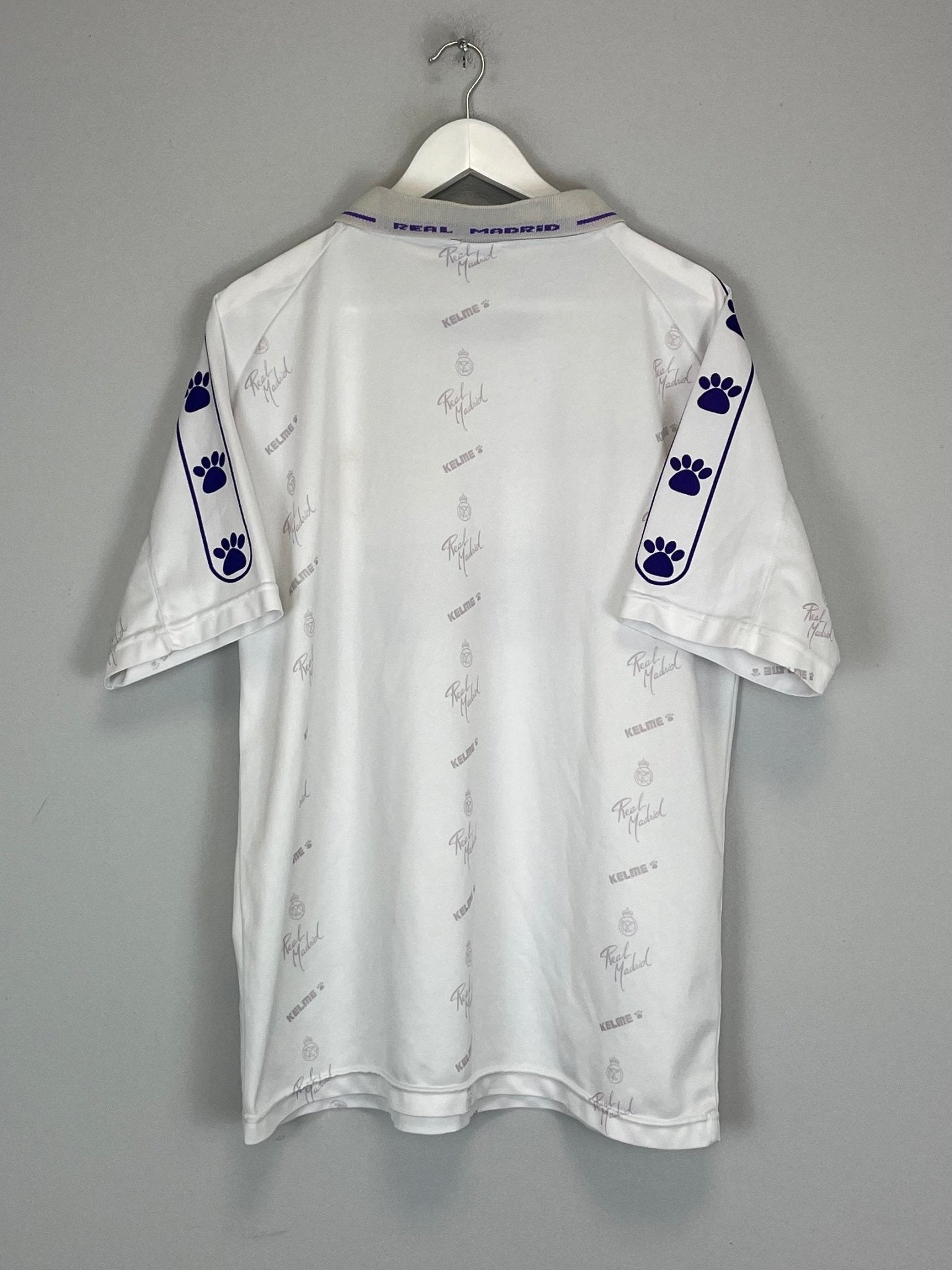 Shop 1994/96 REAL MADRID HOME SHIRT (M) KELME, classic football shirts, vintage football shirts & retro soccer jerseys at Cult Kits