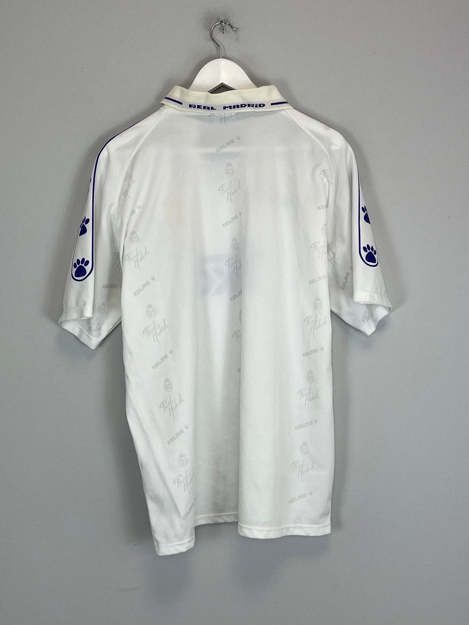 Shop 1994/96 REAL MADRID HOME SHIRT (XL) KELME, classic football shirts, vintage football shirts & retro soccer jerseys at Cult Kits