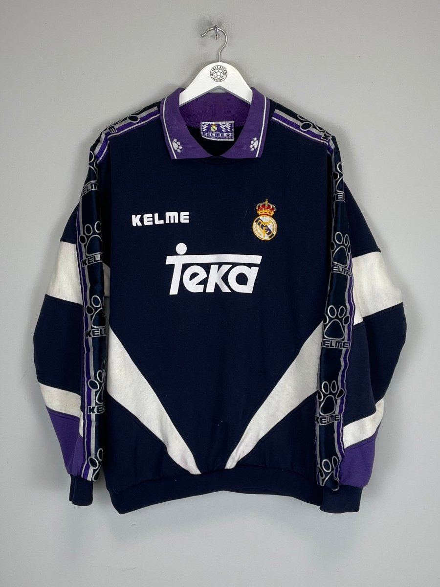 1994/96 REAL MADRID SWEATSHIRT (XL) KELME - Cult Kits - XL - Buy Vintage Football Shirts, Authentic Retro Football Shirts For Sale, Classic Football Shirts & Soccer Jersey
