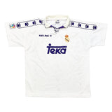 Buy 1994/96 REAL MADRID ZAMORANO 9 HOME SHIRT (XL) KELME ~ Free worldwide shipping available ~ Authentic Vintage Football Shirts from Cult Kits