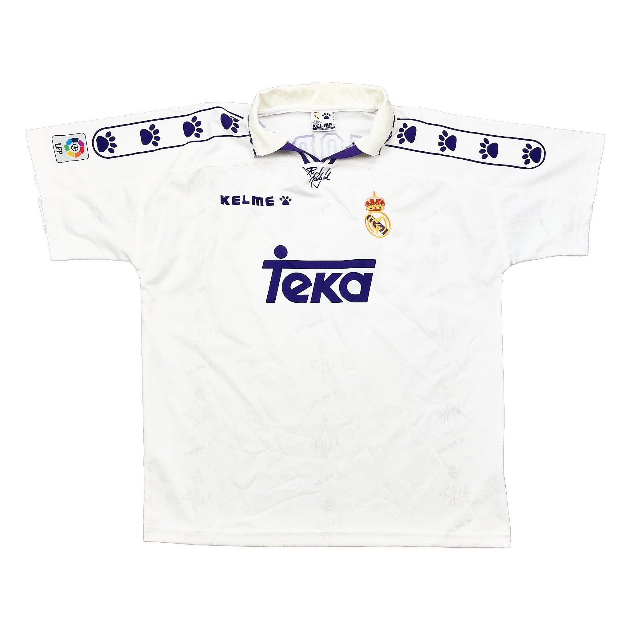 Buy 1994/96 REAL MADRID ZAMORANO 9 HOME SHIRT (XL) KELME ~ Free worldwide shipping available ~ Authentic Vintage Football Shirts from Cult Kits