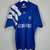 Shop 1994/96 SCHALKE HOME SHIRT (XL) ADIDAS, classic football shirts, vintage football shirts & retro soccer jerseys at Cult Kits