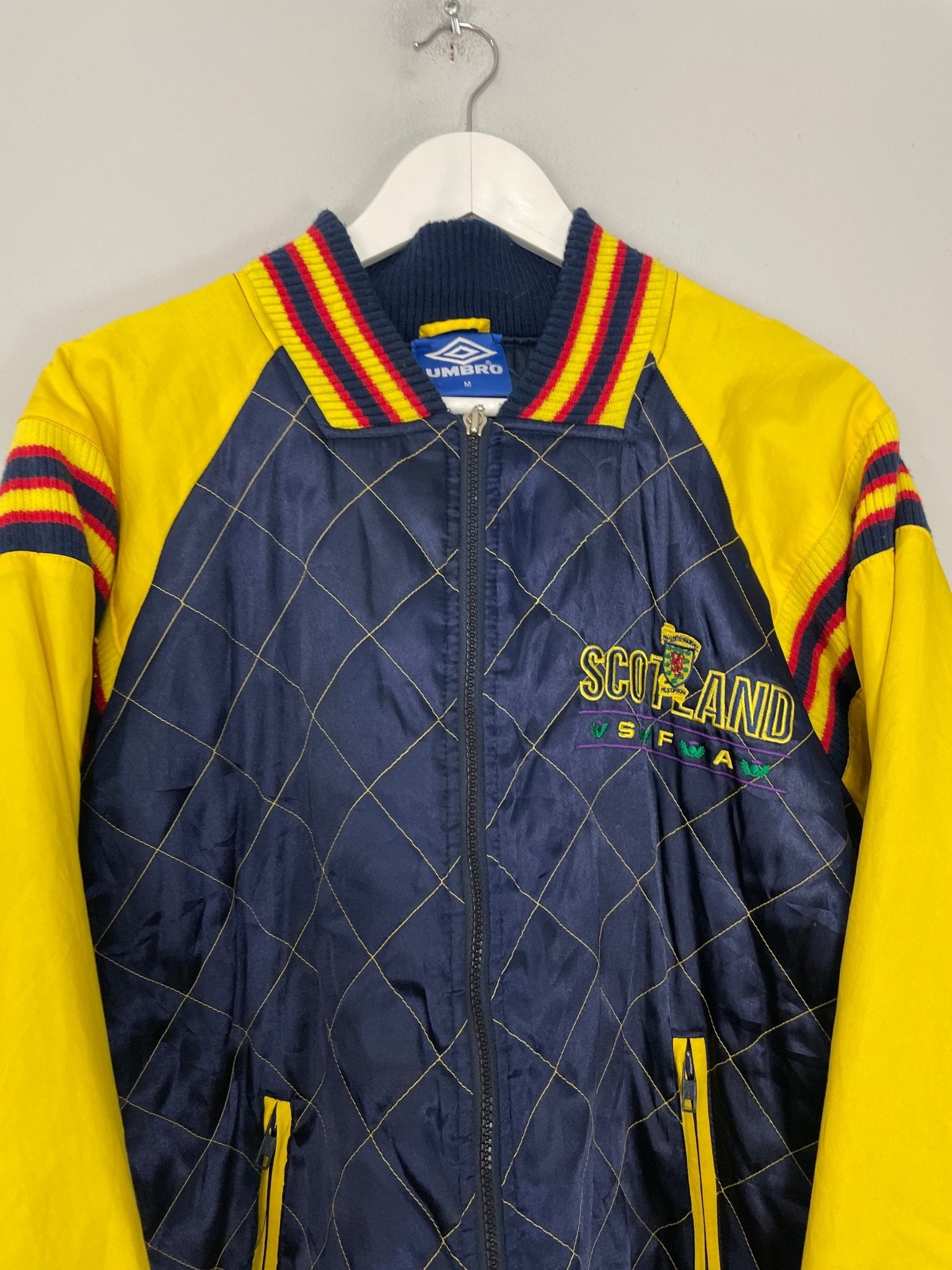 Shop 1994/96 SCOTLAND BOMBER JACKET (M) UMBRO, classic football shirts, vintage football shirts & retro soccer jerseys at Cult Kits