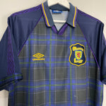 Shop 1994/96 SCOTLAND HOME SHIRT (XL) UMBRO, classic football shirts, vintage football shirts & retro soccer jerseys at Cult Kits
