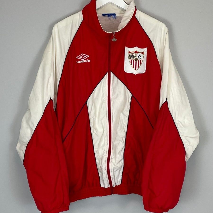 1994/96 SEVILLA TRACK JACKET (L) UMBRO - Cult Kits - Large - Buy Vintage Football Shirts, Authentic Retro Football Shirts For Sale, Classic Football Shirts & Soccer Jersey