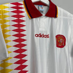 Shop 1994/96 SPAIN AWAY SHIRT (L) ADIDAS, classic football shirts, vintage football shirts & retro soccer jerseys at Cult Kits