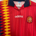 Shop 1994/96 SPAIN HOME SHIRT (M) ADIDAS, classic football shirts, vintage football shirts & retro soccer jerseys at Cult Kits
