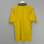 Shop 1994/96 SWEDEN HOME SHIRT (M) ADIDAS, classic football shirts, vintage football shirts & retro soccer jerseys at Cult Kits