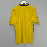 Shop 1994/96 SWEDEN HOME SHIRT (M) ADIDAS, classic football shirts, vintage football shirts & retro soccer jerseys at Cult Kits