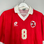 Shop 1994/96 SWITZERLAND OHREL #8 HOME SHIRT (M) LOTTO, classic football shirts, vintage football shirts & retro soccer jerseys at Cult Kits