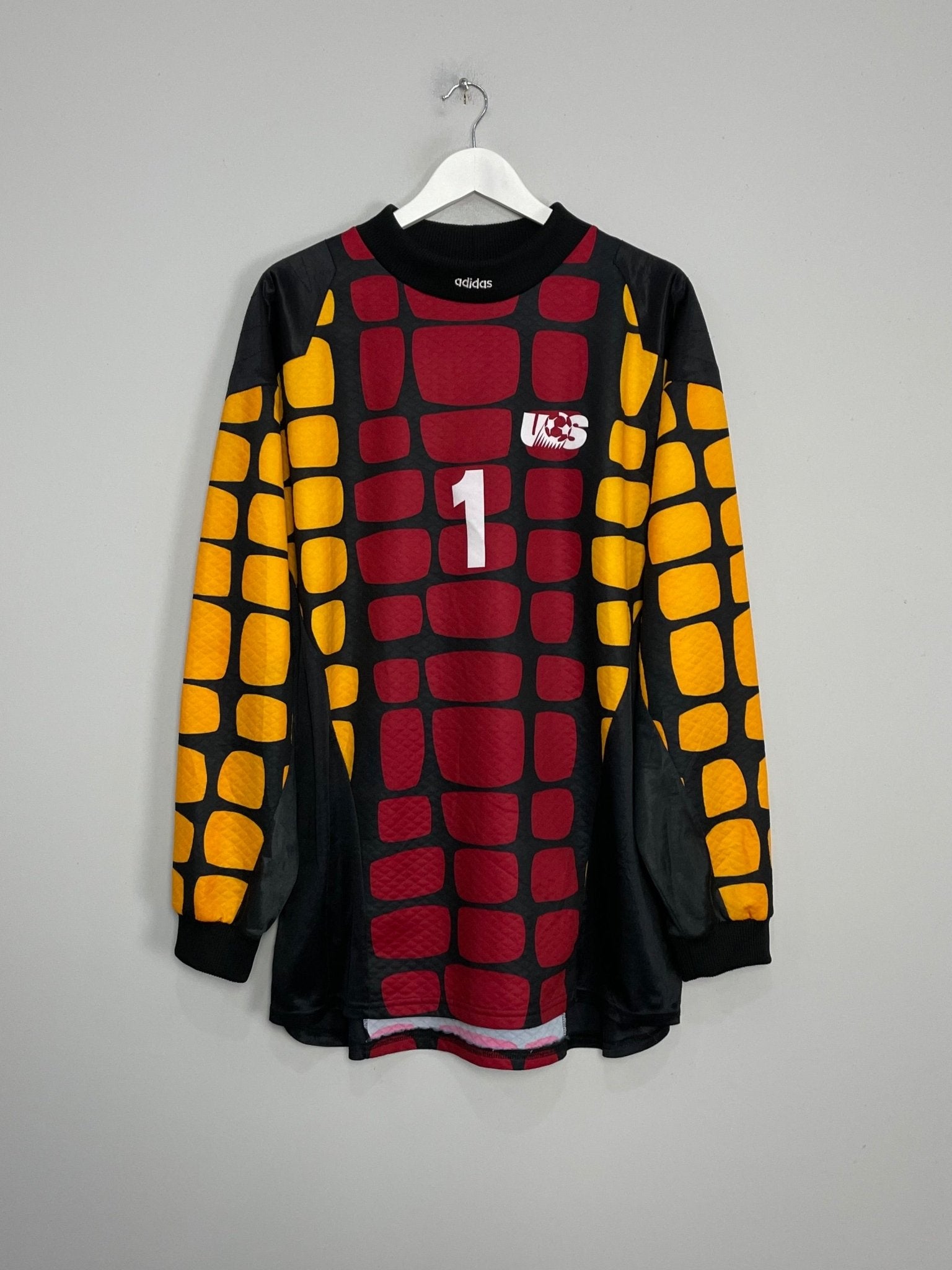 Shop 1994/96 USA MEOLA #1 GK SHIRT (XL) ADIDAS, classic football shirts, vintage football shirts & retro soccer jerseys at Cult Kits