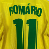 Shop 1994/97 BRAZIL ROMARIO #11 HOME SHIRT (M) UMBRO, classic football shirts, vintage football shirts & retro soccer jerseys at Cult Kits
