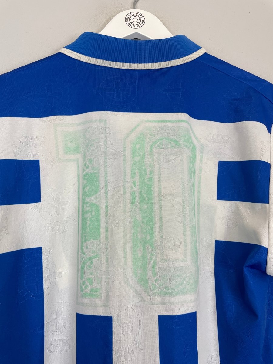 1994/97 DEPORTIVO LA CORUNA HOME SHIRT (L) UMBRO - Cult Kits - Large - Buy Vintage Football Shirts, Authentic Retro Football Shirts For Sale, Classic Football Shirts & Soccer Jersey