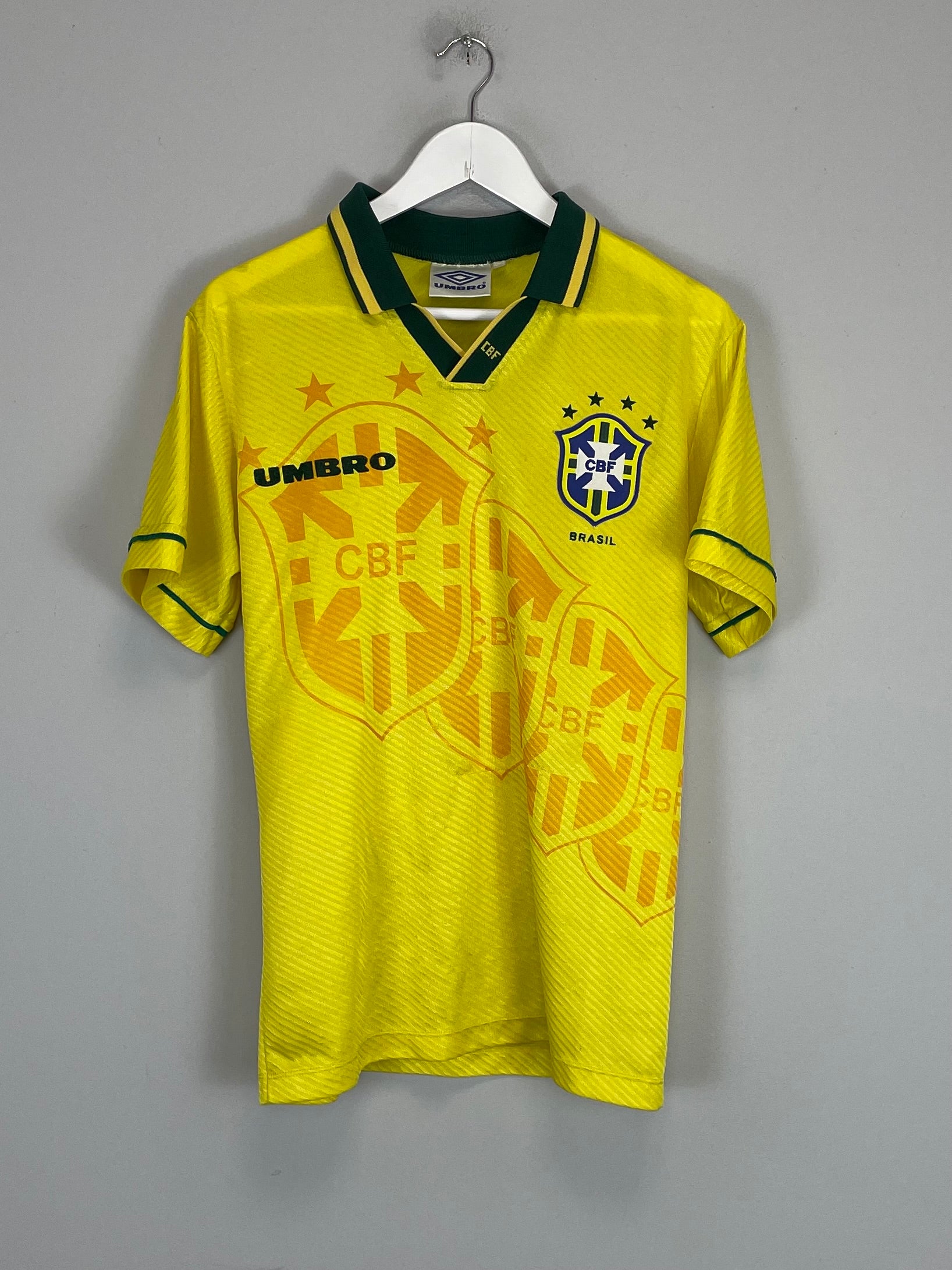 1994/97 BRAZIL HOME SHIRT (S) UMBRO