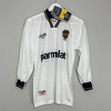Shop 1995 BOCA JUNIORS #10 (MARADONA) *BNWT* L/S AWAY SHIRT (S) OLAN, classic football shirts, vintage football shirts & retro soccer jerseys at Cult Kits