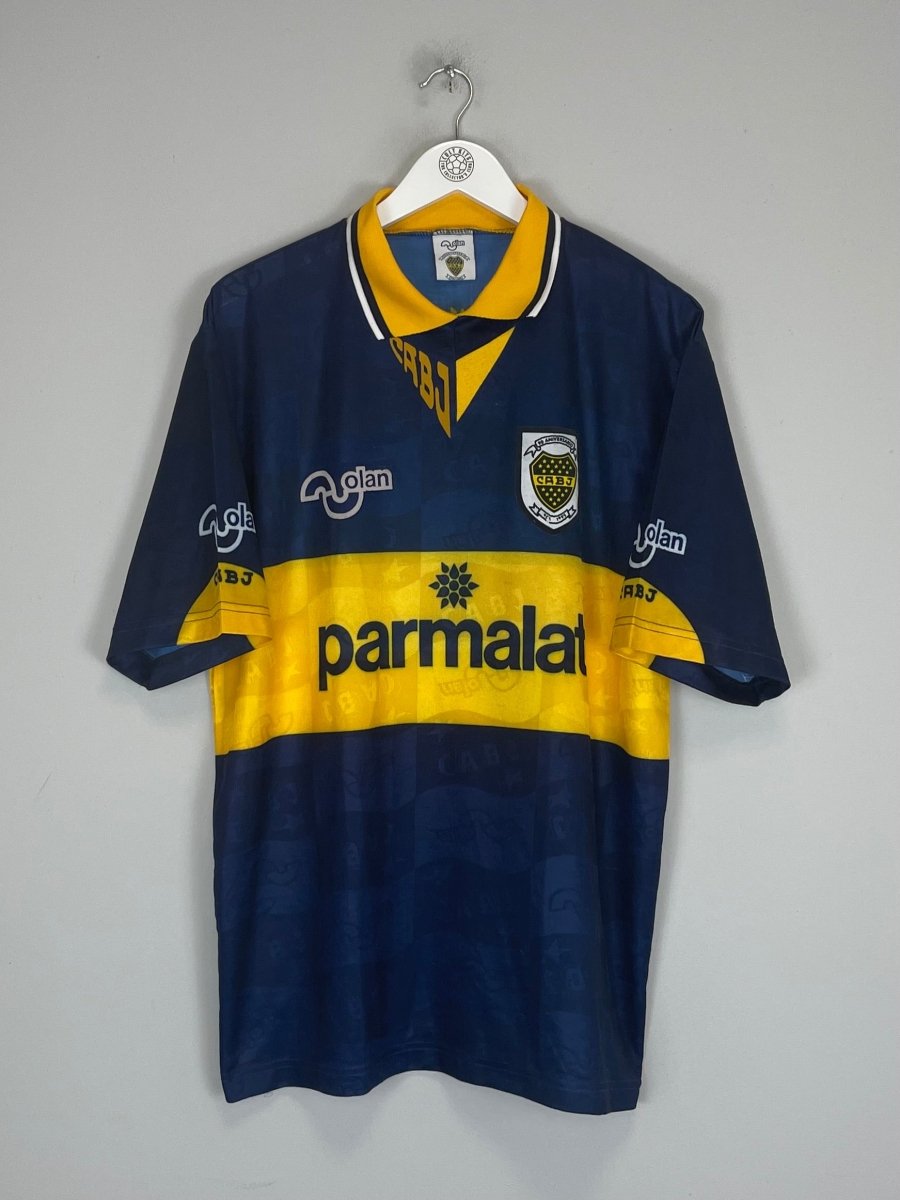 1995 BOCA JUNIORS HOME SHIRT (L) OLAN - Cult Kits - Large - Buy Vintage Football Shirts, Authentic Retro Football Shirts For Sale, Classic Football Shirts & Soccer Jersey