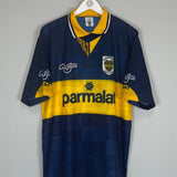 1995 BOCA JUNIORS HOME SHIRT (L) OLAN - Cult Kits - Large - Buy Vintage Football Shirts, Authentic Retro Football Shirts For Sale, Classic Football Shirts & Soccer Jersey