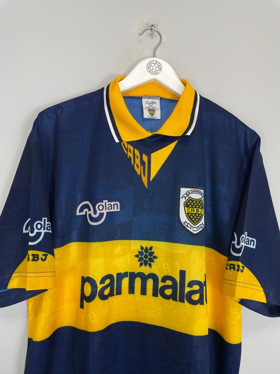 1995 BOCA JUNIORS HOME SHIRT (L) OLAN - Cult Kits - Large - Buy Vintage Football Shirts, Authentic Retro Football Shirts For Sale, Classic Football Shirts & Soccer Jersey