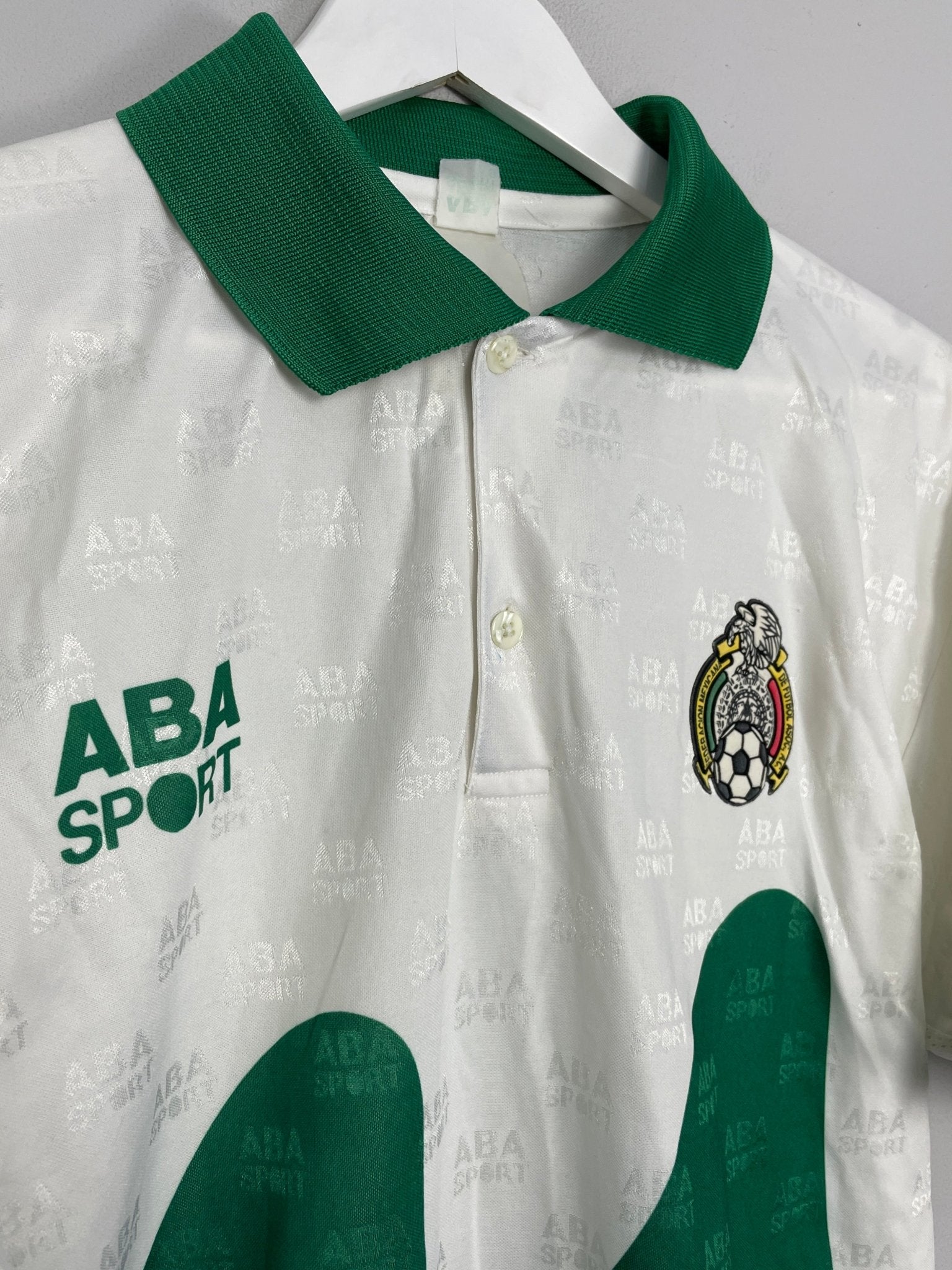 Shop 1995 MEXICO AWAY SHIRT (XL) ABA SPORT, classic football shirts, vintage football shirts & retro soccer jerseys at Cult Kits