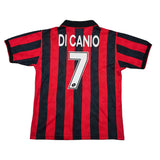 Buy 1995/96 AC MILAN DI CANIO 7 HOME SHIRT (L) LOTTO ~ Free worldwide shipping available ~ Authentic Vintage Football Shirts from Cult Kits