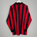 Shop 1995/96 AC MILAN L/S HOME SHIRT (XL) LOTTO, classic football shirts, vintage football shirts & retro soccer jerseys at Cult Kits