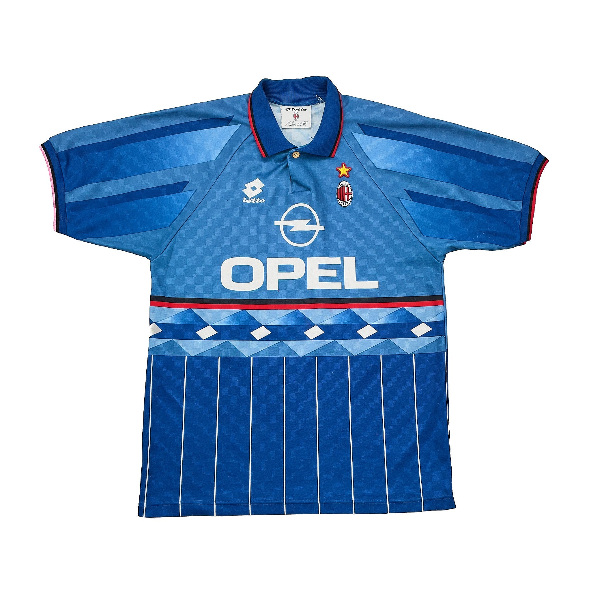 Buy 1995/96 AC MILAN R.BAGGIO 18 FOURTH SHIRT (M) LOTTO ~ Free worldwide shipping available ~ Authentic Vintage Football Shirts from Cult Kits