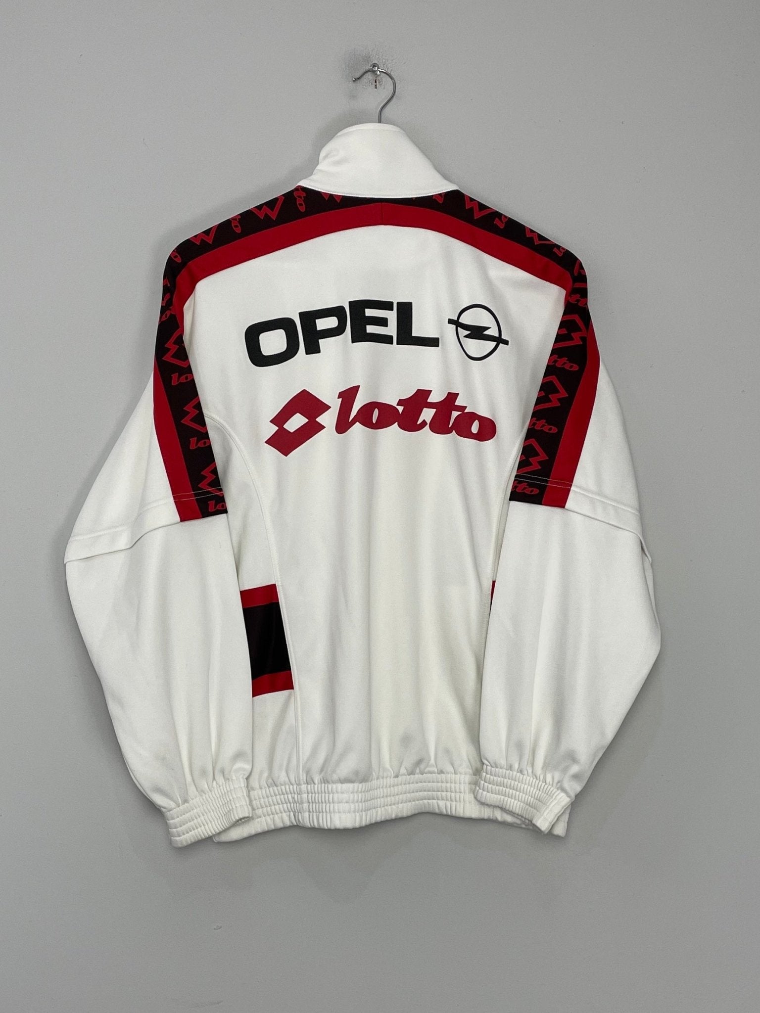 Shop 1995/96 AC MILAN TRACK JACKET (M) LOTTO, classic football shirts, vintage football shirts & retro soccer jerseys at Cult Kits