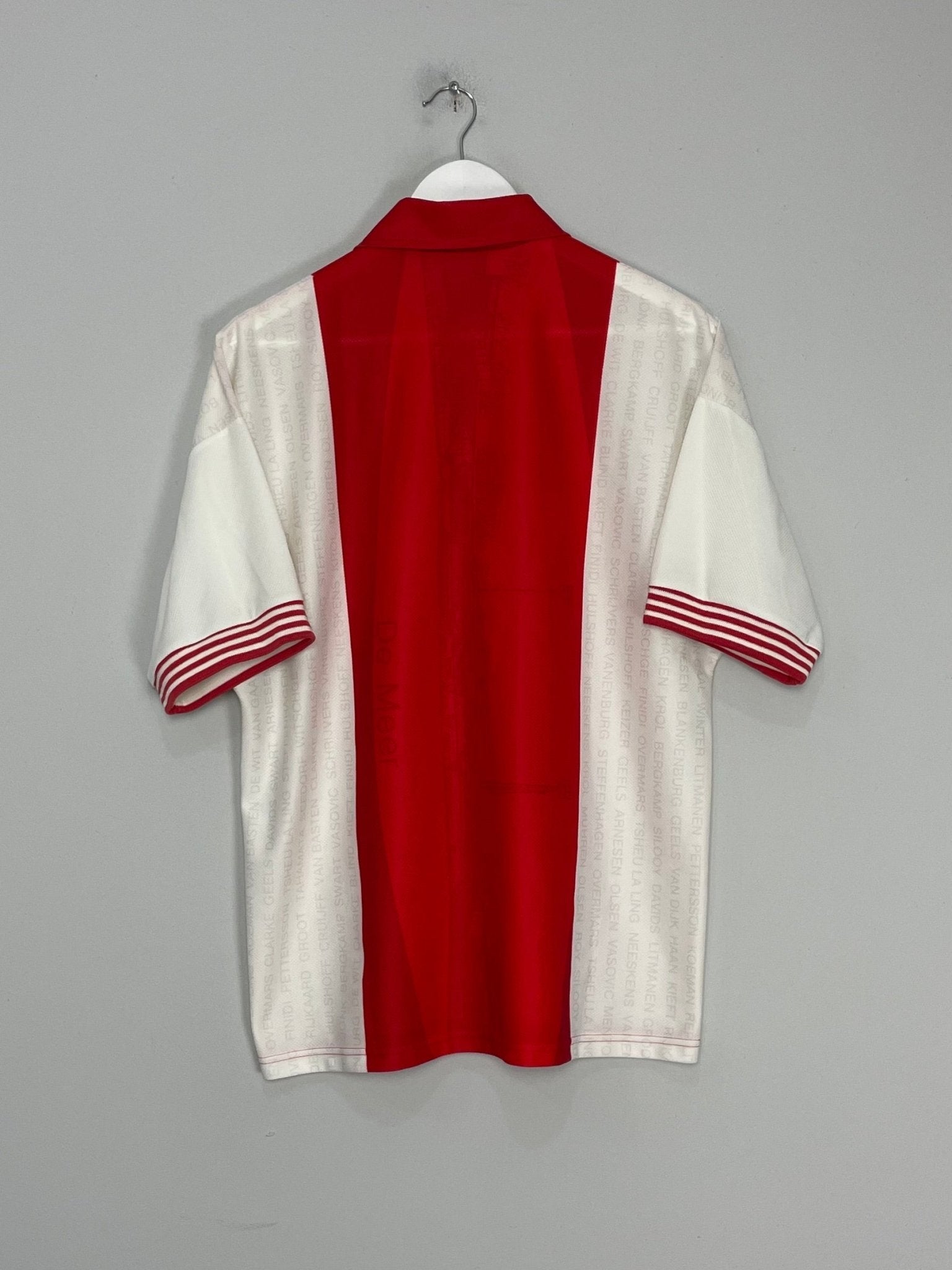 Shop 1995/96 AJAX *DE MEER* HOME SHIRT (M) UMBRO, classic football shirts, vintage football shirts & retro soccer jerseys at Cult Kits