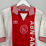 Shop 1995/96 AJAX HOME SHIRT (L) UMBRO, classic football shirts, vintage football shirts & retro soccer jerseys at Cult Kits