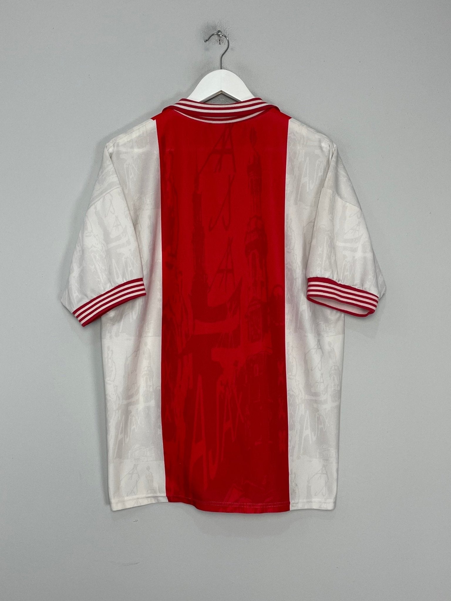 Shop 1995/96 AJAX HOME SHIRT (L) UMBRO, classic football shirts, vintage football shirts & retro soccer jerseys at Cult Kits