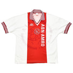 Buy 1995/96 Ajax Kanu 9 Home Shirt (XL) Umbro ~ Free worldwide shipping available ~ Authentic Vintage Football Shirts from Cult Kits