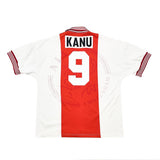 Buy 1995/96 Ajax Kanu 9 Home Shirt (XL) Umbro ~ Free worldwide shipping available ~ Authentic Vintage Football Shirts from Cult Kits
