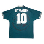 Buy 1995/96 Ajax Litmanen 10 Away Shirt (XL) Umbro ~ Free worldwide shipping ~ Authentic Vintage Football Shirts from Cult Kits