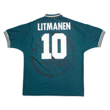Buy 1995/96 Ajax Litmanen 10 Away Shirt (XL) Umbro ~ Free worldwide shipping ~ Authentic Vintage Football Shirts from Cult Kits