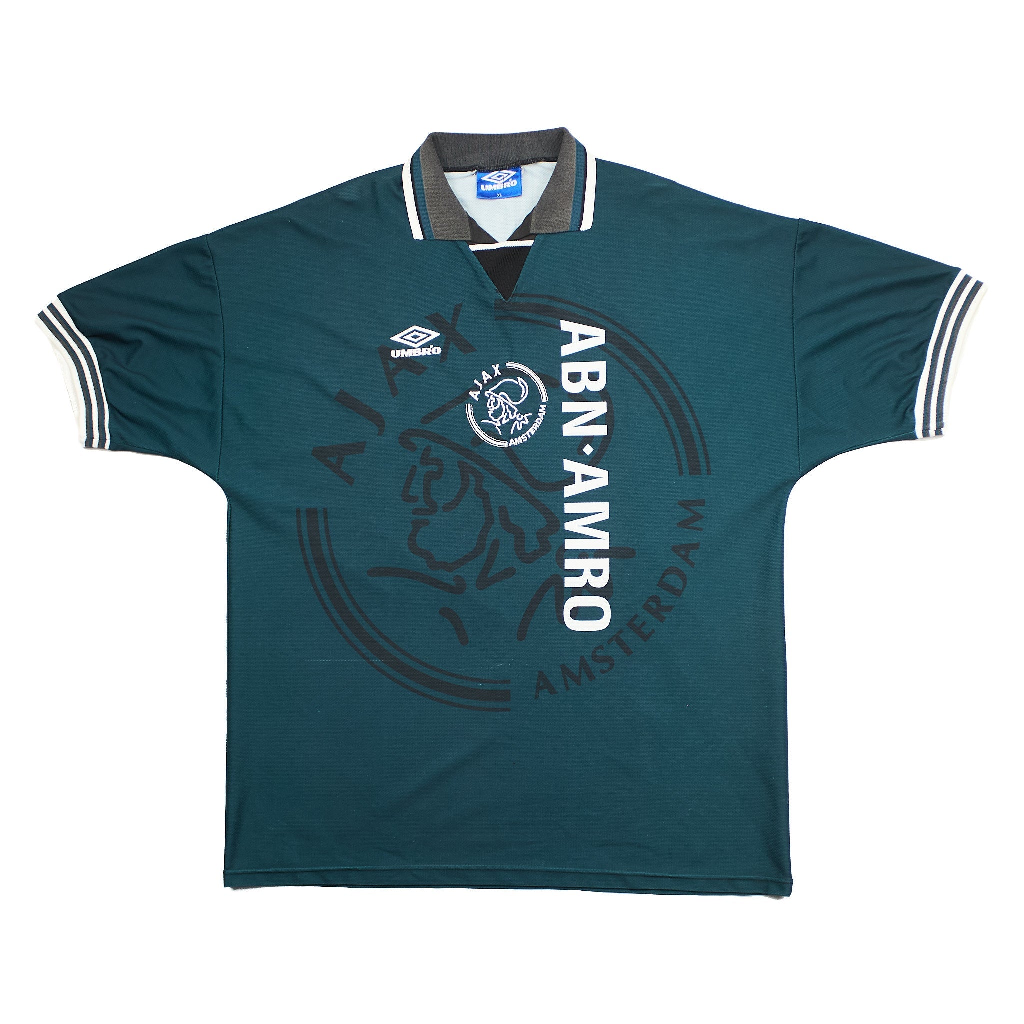 Buy 1995/96 Ajax Litmanen 10 Away Shirt (XL) Umbro ~ Free worldwide shipping ~ Authentic Vintage Football Shirts from Cult Kits