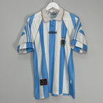 Shop 1995/96 ARGENTINA HOME SHIRT (M) ADIDAS, classic football shirts, vintage football shirts & retro soccer jerseys at Cult Kits