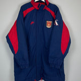 Shop 1995/96 ARSENAL BENCH COAT (L) NIKE, classic football shirts, vintage football shirts & retro soccer jerseys at Cult Kits