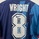 Shop 1995/96 ARSENAL WRIGHT #8 AWAY SHIRT (L) NIKE, classic football shirts, vintage football shirts & retro soccer jerseys at Cult Kits