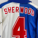 1995/96 BLACKBURN ROVERS SHERWOOD 4 HOME SHIRT (L) ASICS - Cult Kits - Large - Buy Vintage Football Shirts, Authentic Retro Football Shirts For Sale, Classic Football Shirts & Soccer Jersey
