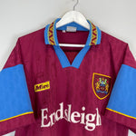 Shop 1995/96 BURNLEY HOME SHIRT (M) MITRE, classic football shirts, vintage football shirts & retro soccer jerseys at Cult Kits