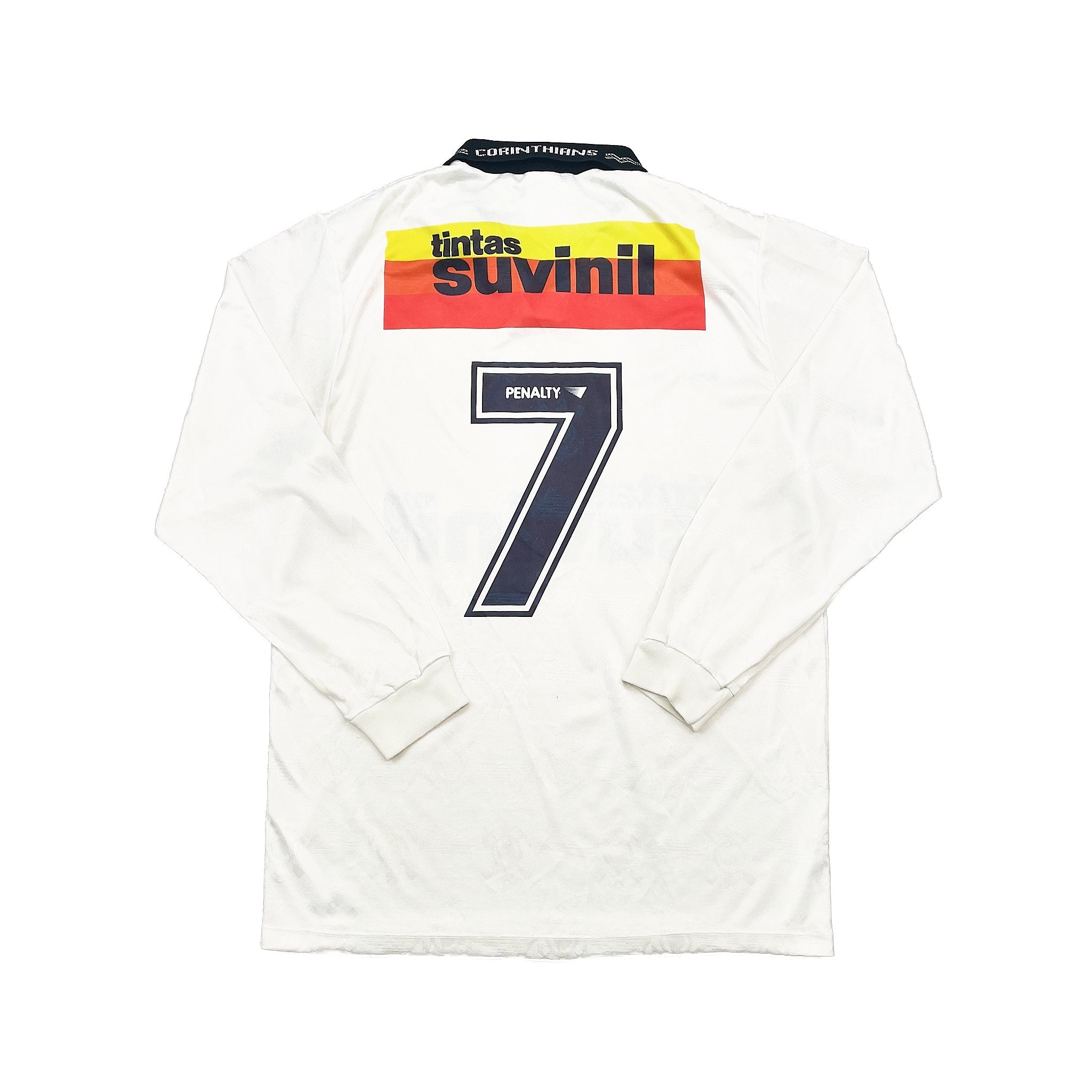 Buy 1995/96 Corinthians 7 L/S Home Shirt (M) Penalty ~ Free worldwide shipping available ~ Authentic Vintage Football Shirts from Cult Kits