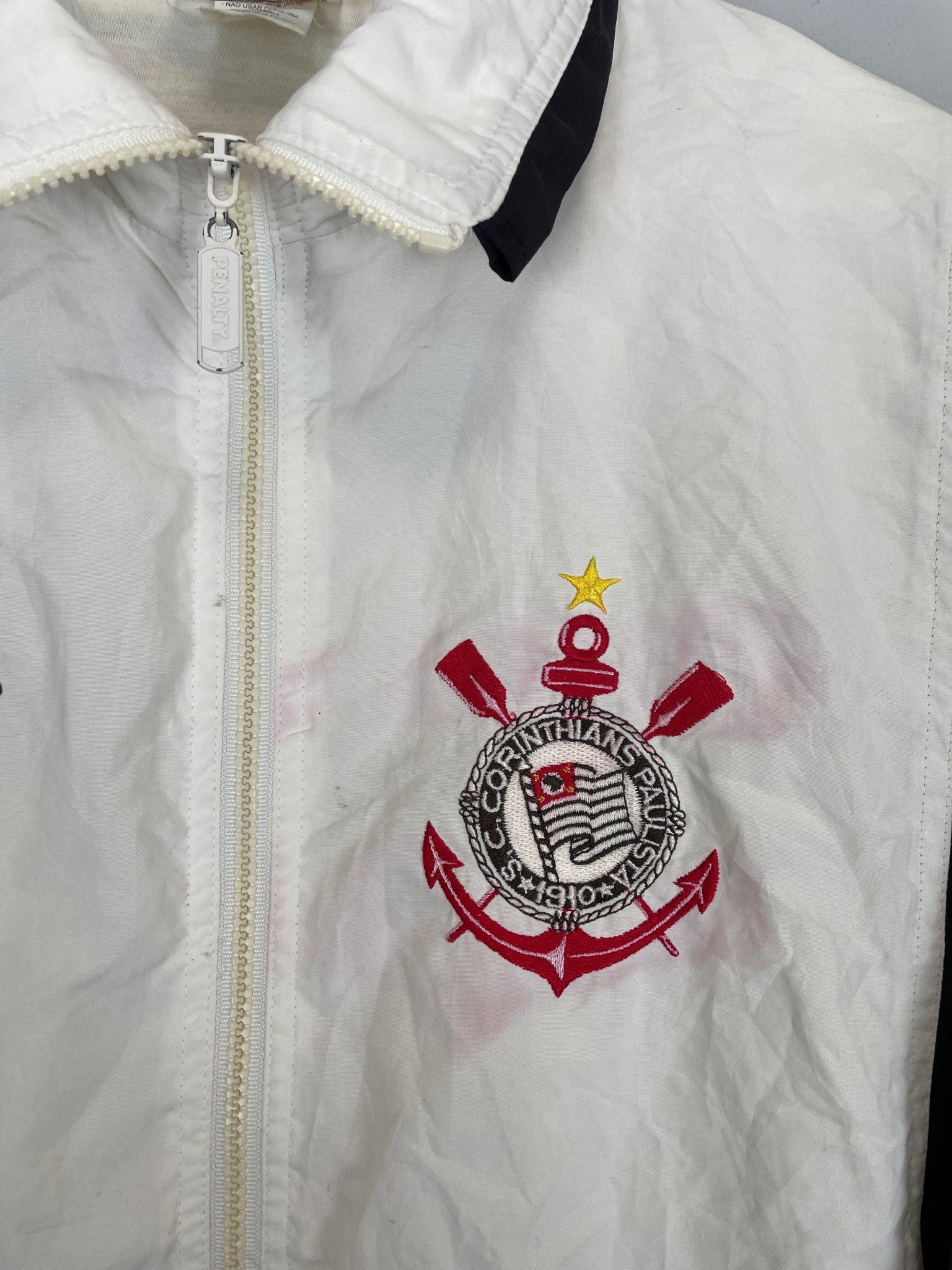 Shop 1995/96 CORINTHIANS TRACK JACKET (M) PENALTY, classic football shirts, vintage football shirts & retro soccer jerseys at Cult Kits