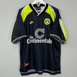 Shop 1995/96 DORTMUND AWAY SHIRT (XXL) NIKE, classic football shirts, vintage football shirts & retro soccer jerseys at Cult Kits
