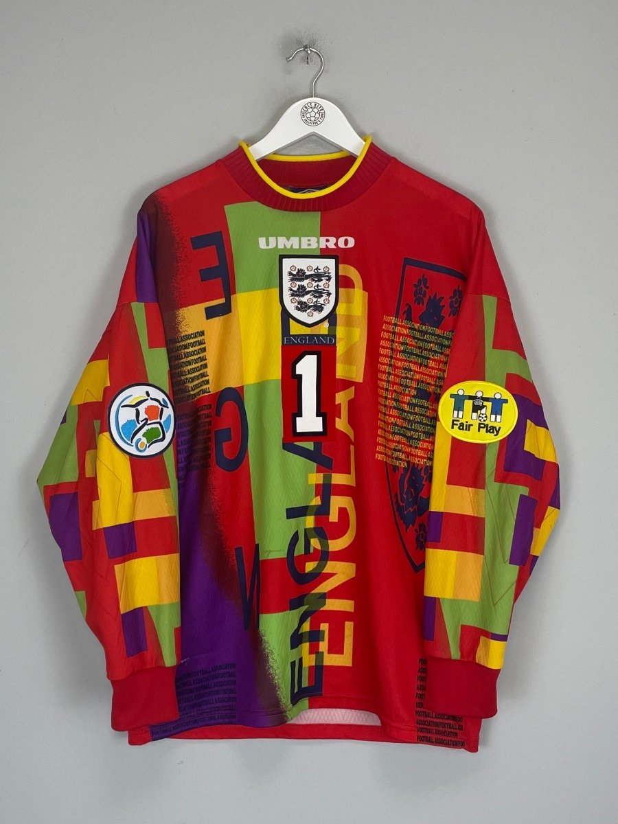 1995/96 ENGLAND SEAMAN 1 GK SHIRT (M) UMBRO - Cult Kits - Medium - Buy Vintage Football Shirts, Authentic Retro Football Shirts For Sale, Classic Football Shirts & Soccer Jersey