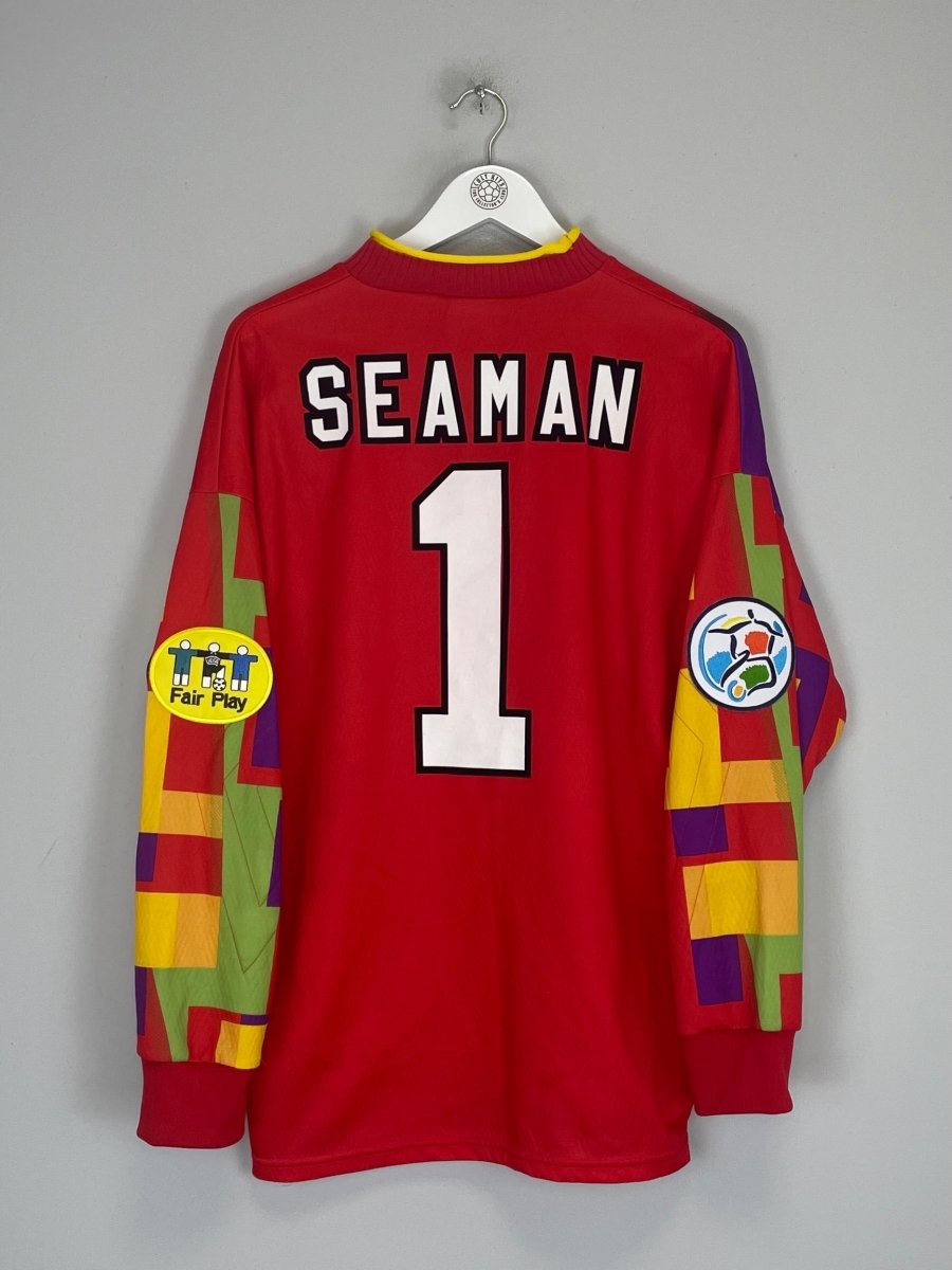 1995/96 ENGLAND SEAMAN 1 GK SHIRT (M) UMBRO - Cult Kits - Medium - Buy Vintage Football Shirts, Authentic Retro Football Shirts For Sale, Classic Football Shirts & Soccer Jersey
