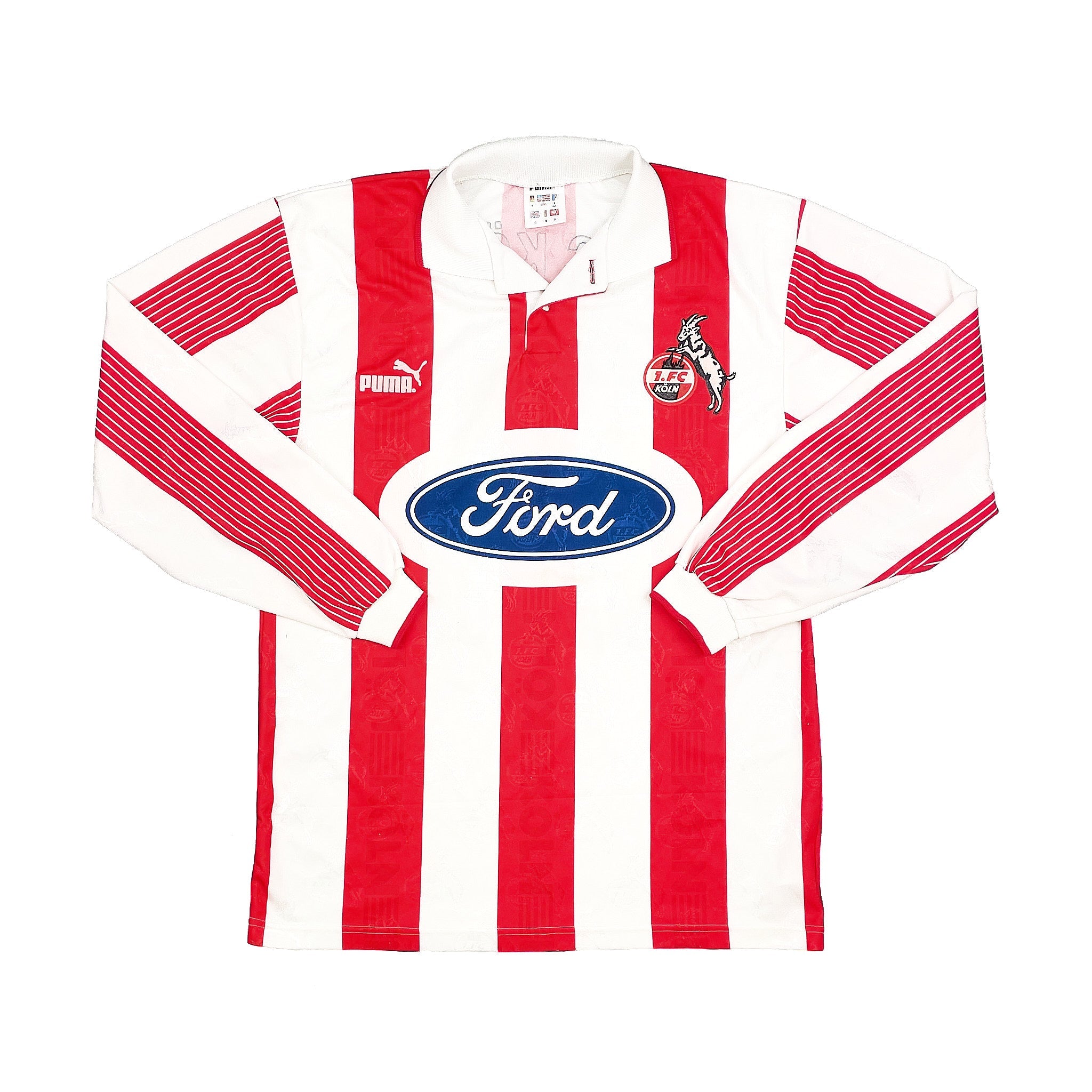 Buy 1995/96 FC KOLN MARKUS 11 L/S HOME SHIRT (S) PUMA ~ Free worldwide shipping available ~ Authentic Vintage Football Shirts from Cult Kits