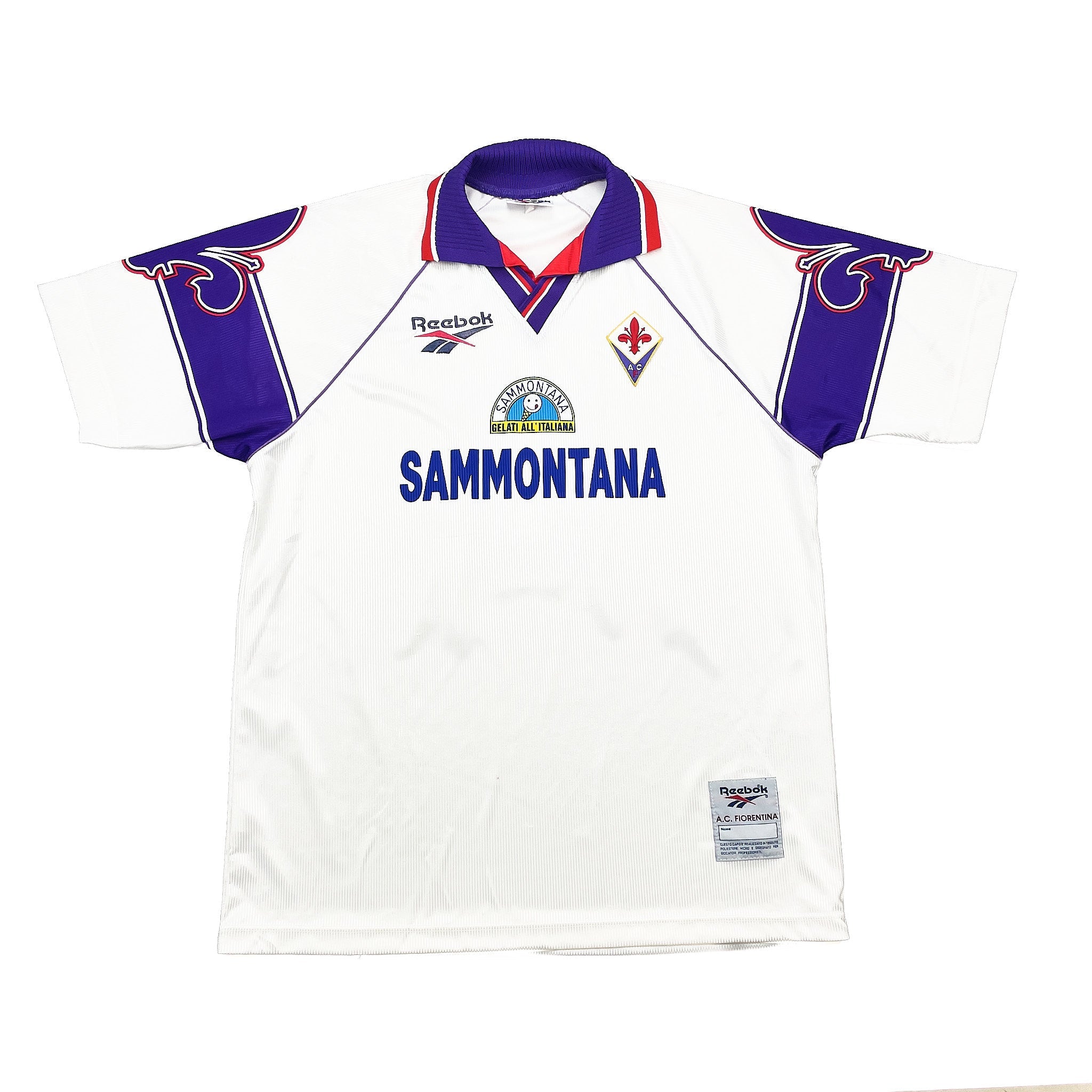 Buy 1995/96 FIORENTINA BATISTUTA 9 AWAY SHIRT (XL) REEBOK ~ Free worldwide shipping available ~ Authentic Vintage Football Shirts from Cult Kits